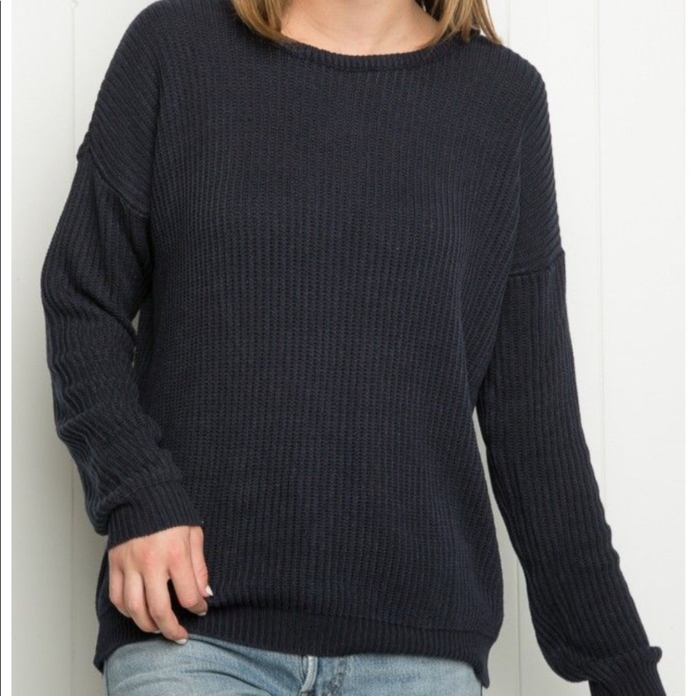 Brandy Melville Navy Ollie Sweater